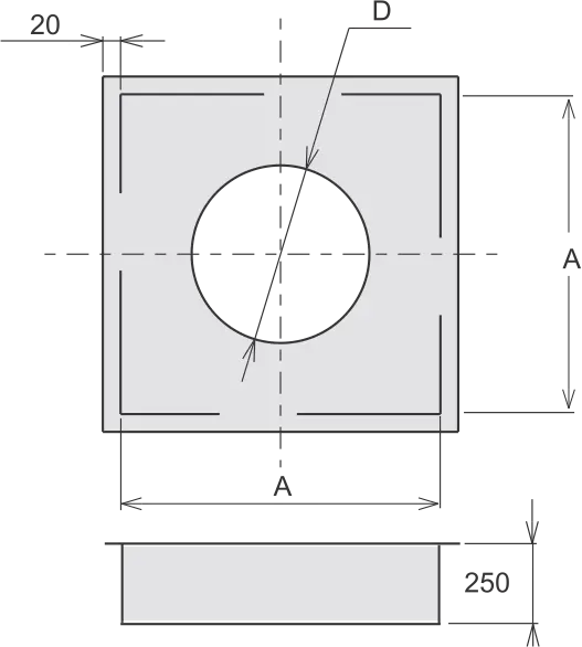 PP Проход через перекрытие