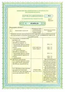 Техническое свидетельство ТС 05.6054.26 на элементы дымотрубных систем из нержавеющей стали, подтверждающее пригодность продукции для применения в строительстве.